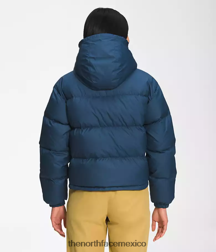 The North Face ropa NFHLJL237 azul sombreado mujer 71 chaqueta corta de plumas sierra
