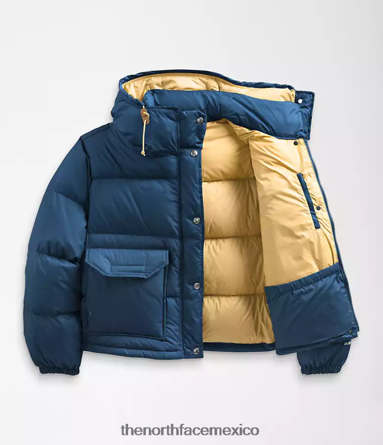 The North Face ropa NFHLJL237 azul sombreado mujer 71 chaqueta corta de plumas sierra