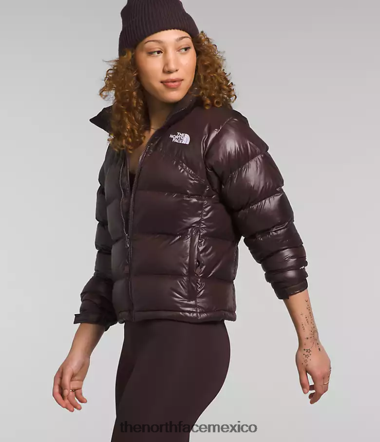 The North Face ropa NFHLJL804 marrón carbón mujer chaqueta nuptse retro 2000