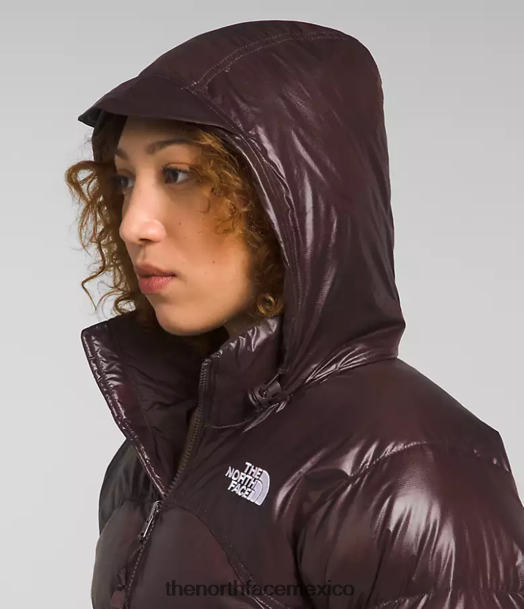 The North Face ropa NFHLJL804 marrón carbón mujer chaqueta nuptse retro 2000