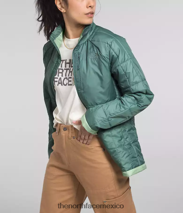 The North Face ropa NFHLJL936 salvia oscura/salvia brumosa mujer chaqueta circaloft