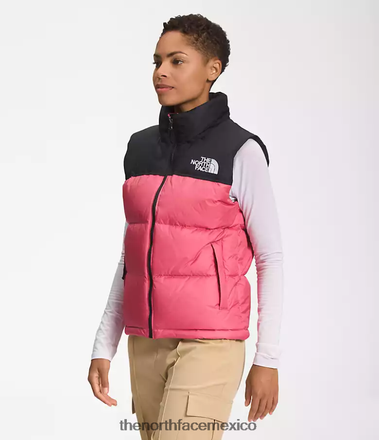 The North Face ropa NFHLJL430 rosa cosmos mujer chaleco retro nuptse 1996