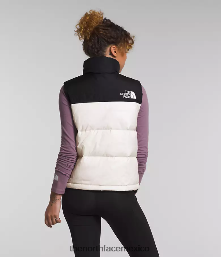 The North Face ropa NFHLJL431 gardenia blanco/tnf negro mujer chaleco retro nuptse 1996