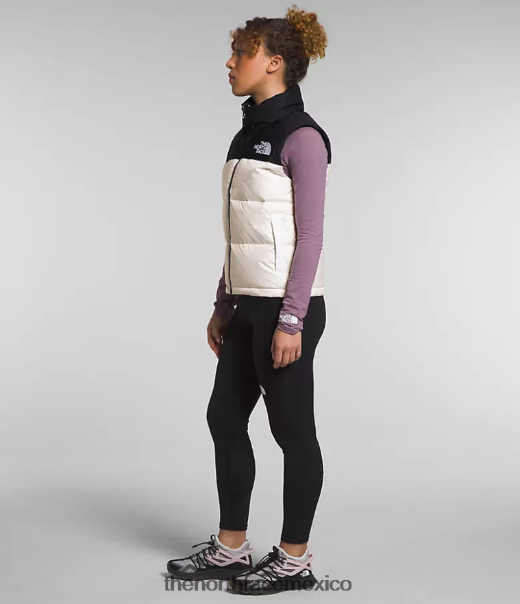 The North Face ropa NFHLJL431 gardenia blanco/tnf negro mujer chaleco retro nuptse 1996