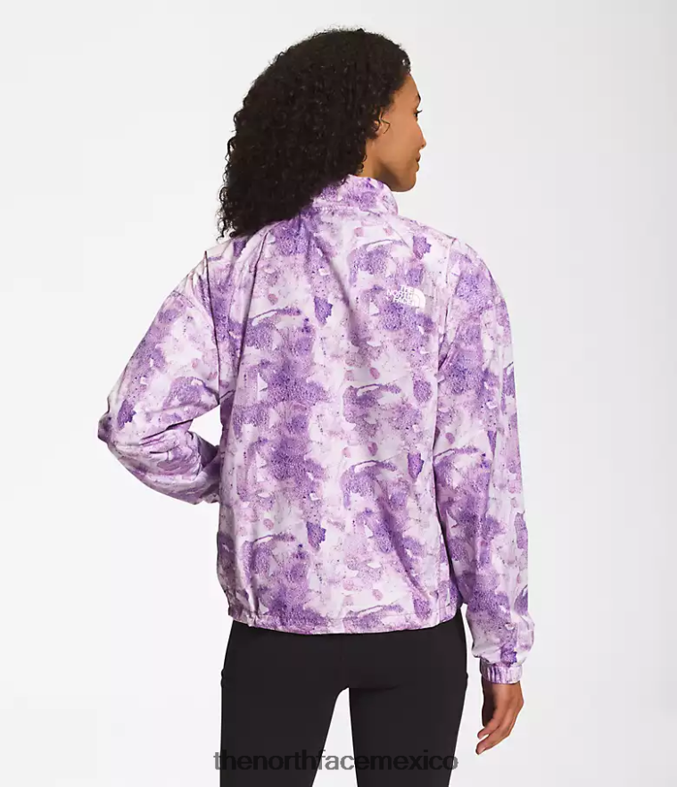 The North Face ropa NFHLJL1019 estampado de tinte tonal de flor de cactus púrpura mujer jersey hidrenalina 2000