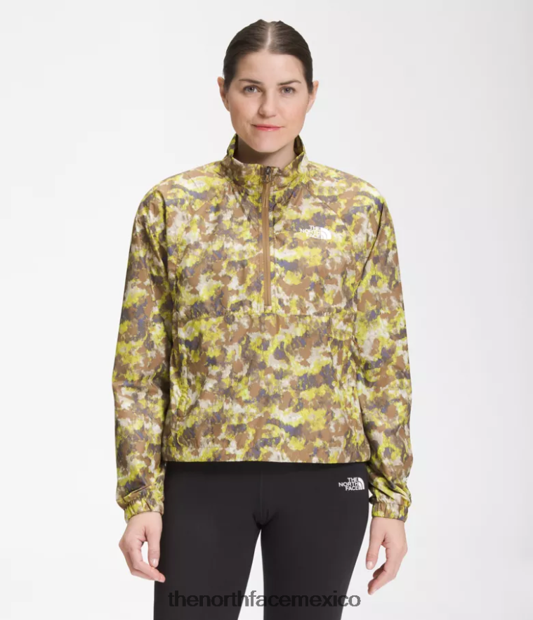 The North Face ropa NFHLJL1020 estampado camp punteado en marrón utilitario mujer jersey hidrenalina 2000