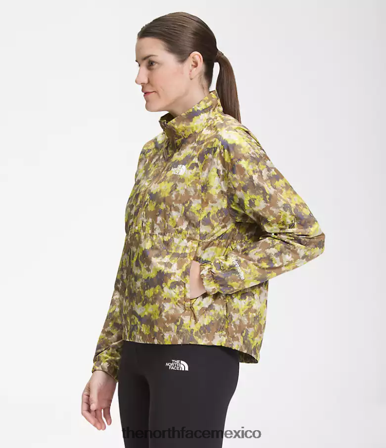The North Face ropa NFHLJL1020 estampado camp punteado en marrón utilitario mujer jersey hidrenalina 2000