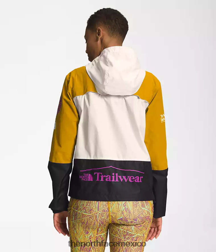 The North Face ropa NFHLJL318 amarillo flechawood/blanco gardenia/negro tnf mujer chaqueta cortavientos trailwear