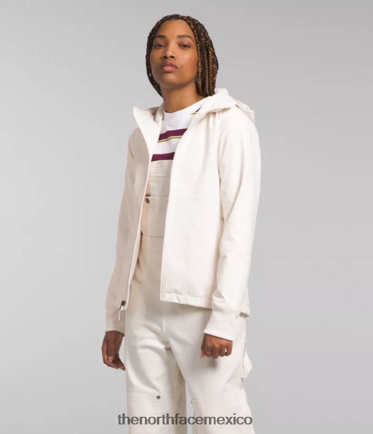 The North Face ropa NFHLJL330 gardenia blanca mujer sudadera con capucha de shelbe raschel