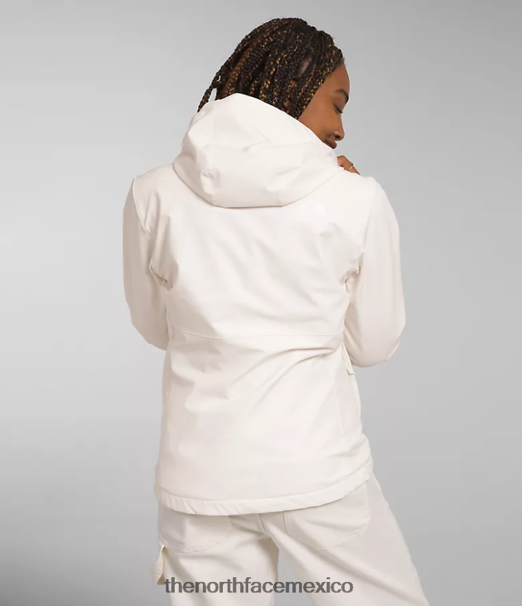 The North Face ropa NFHLJL330 gardenia blanca mujer sudadera con capucha de shelbe raschel