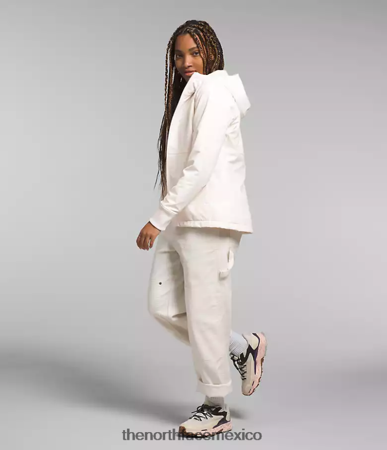 The North Face ropa NFHLJL330 gardenia blanca mujer sudadera con capucha de shelbe raschel