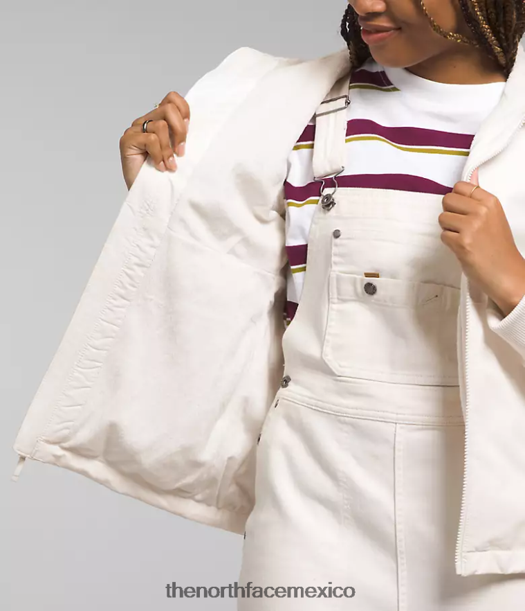 The North Face ropa NFHLJL330 gardenia blanca mujer sudadera con capucha de shelbe raschel