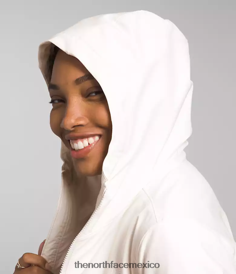 The North Face ropa NFHLJL330 gardenia blanca mujer sudadera con capucha de shelbe raschel