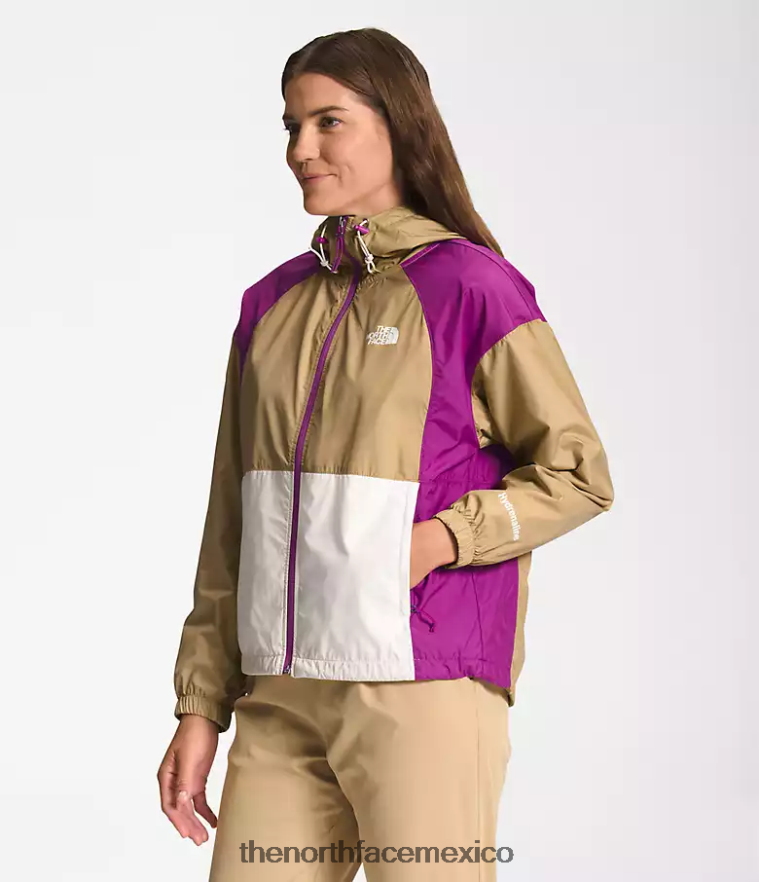 The North Face ropa NFHLJL674 piedra caqui/flor de cactus violeta/gardenia blanco mujer chaqueta hidrenalina 2000-25'' de largo