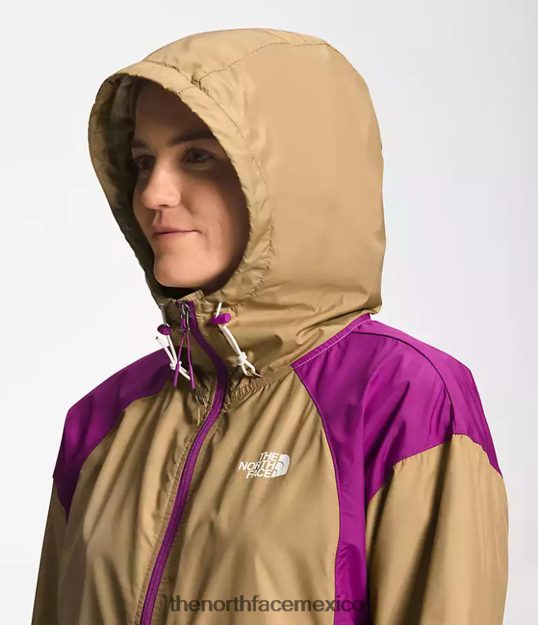 The North Face ropa NFHLJL674 piedra caqui/flor de cactus violeta/gardenia blanco mujer chaqueta hidrenalina 2000-25'' de largo