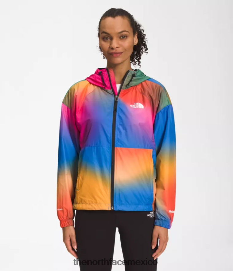 The North Face ropa NFHLJL675 estampado degradado azul supersónico mujer chaqueta hidrenalina 2000-25'' de largo