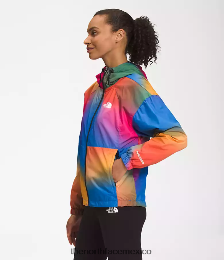 The North Face ropa NFHLJL675 estampado degradado azul supersónico mujer chaqueta hidrenalina 2000-25'' de largo