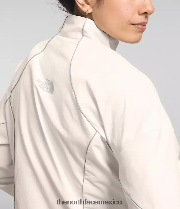 The North Face ropa NFHLJL732 gardenia blanca mujer chaqueta cortavientos con ribetes tek