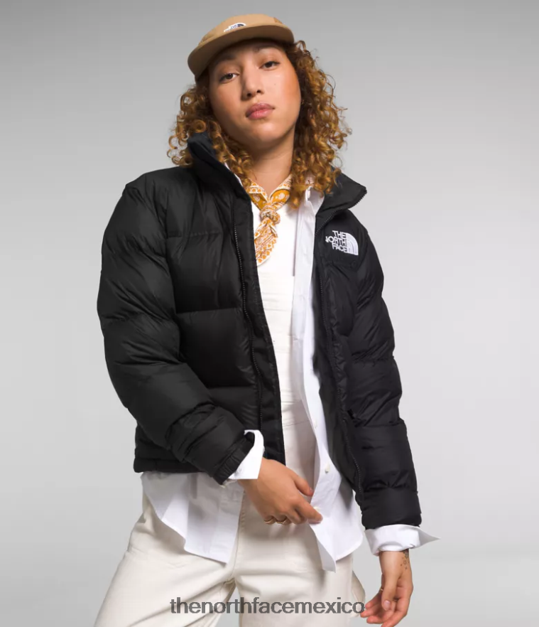 The North Face ropa NFHLJL723 tnf reciclado negro mujer chaqueta retro nuptse 1996