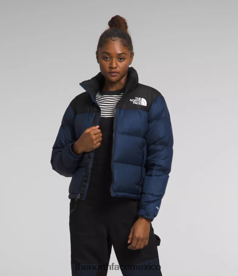 The North Face ropa NFHLJL726 cumbre azul marino/tnf negro mujer chaqueta retro nuptse 1996