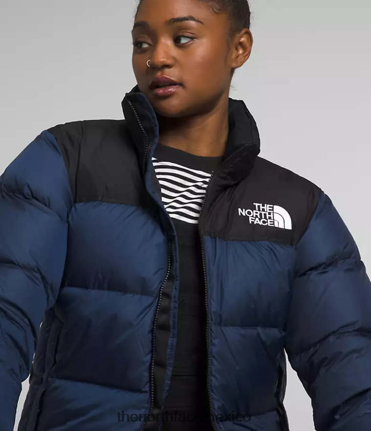 The North Face ropa NFHLJL726 cumbre azul marino/tnf negro mujer chaqueta retro nuptse 1996