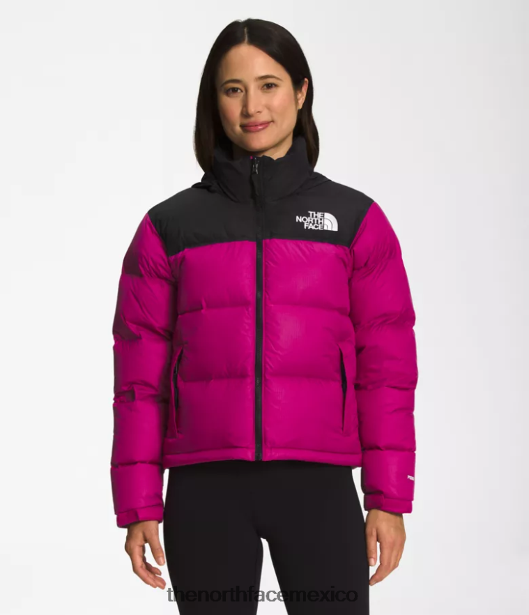 The North Face ropa NFHLJL728 rosa fucsia mujer chaqueta retro nuptse 1996