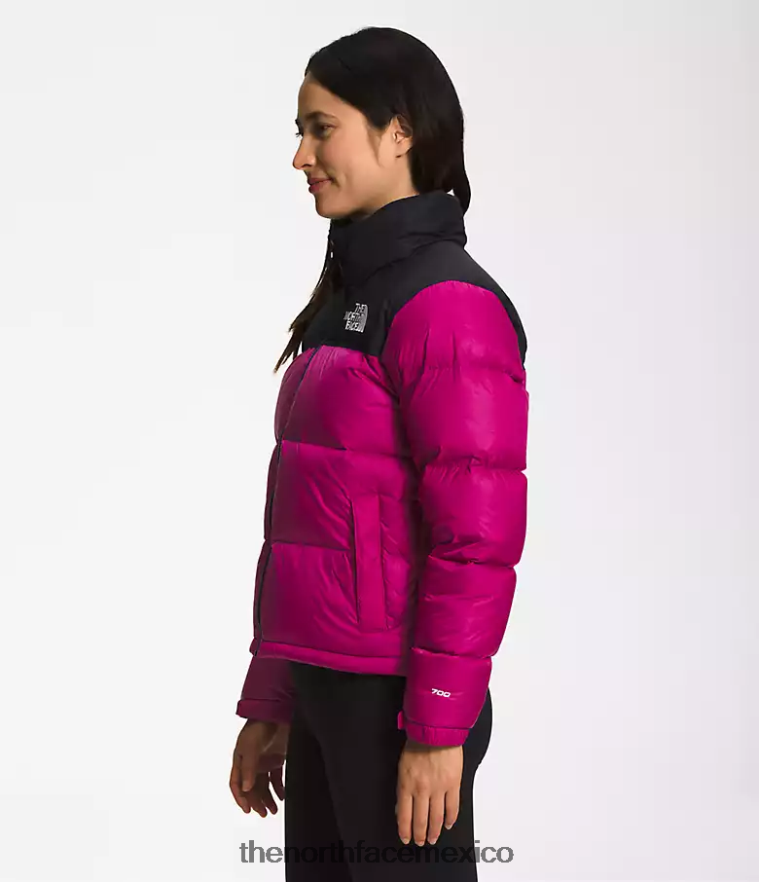 The North Face ropa NFHLJL728 rosa fucsia mujer chaqueta retro nuptse 1996