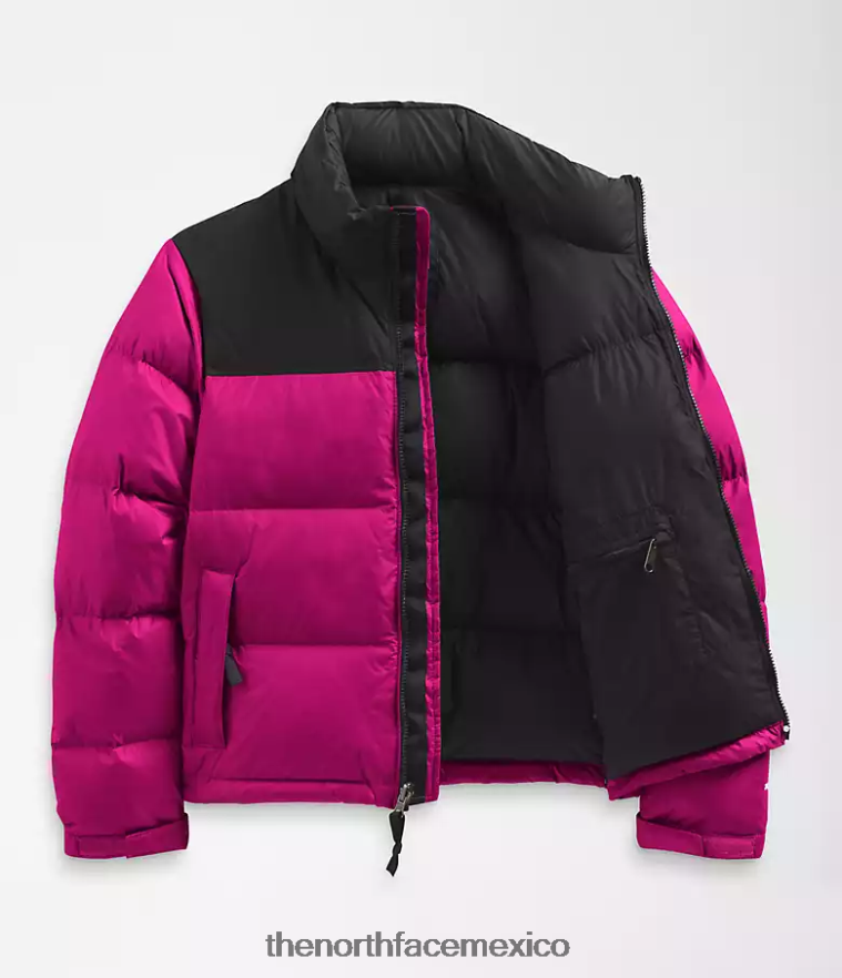 The North Face ropa NFHLJL728 rosa fucsia mujer chaqueta retro nuptse 1996