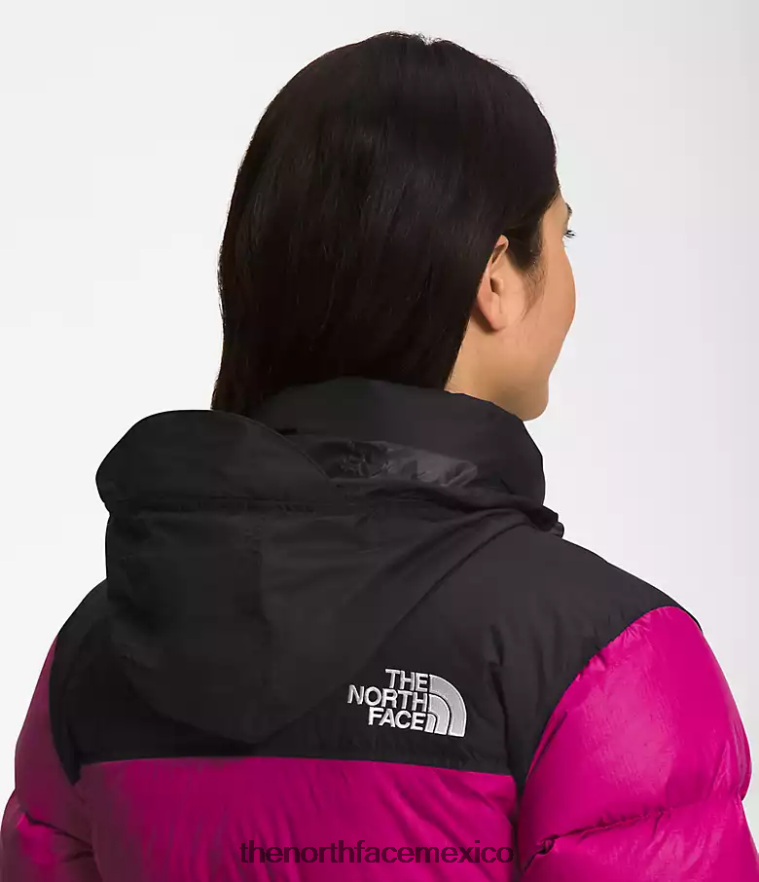 The North Face ropa NFHLJL728 rosa fucsia mujer chaqueta retro nuptse 1996