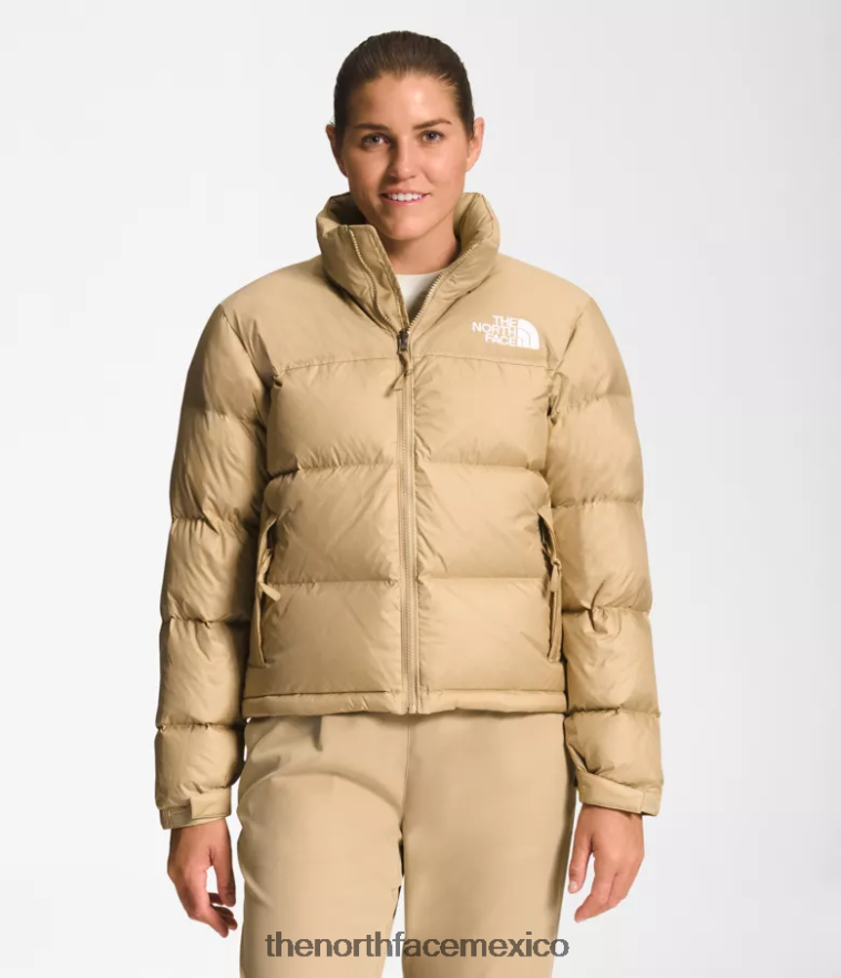 The North Face ropa NFHLJL731 piedra caqui mujer chaqueta retro nuptse 1996