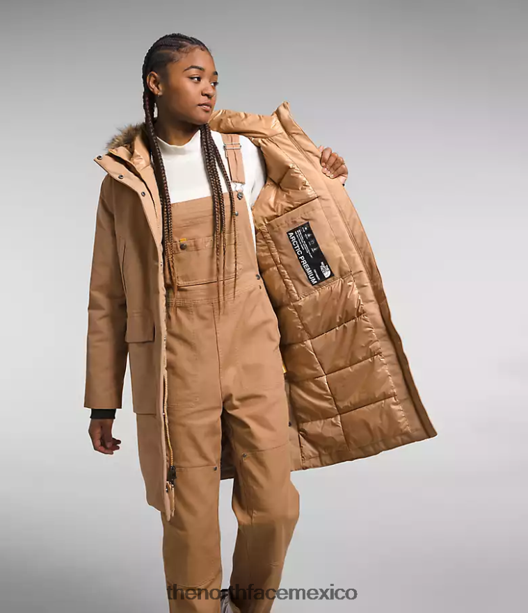 The North Face ropa NFHLJL1313 mantequilla de almendras mujer parka ártica premium