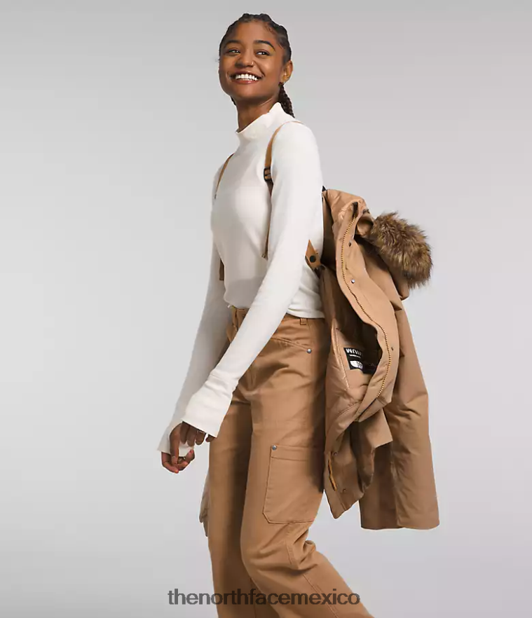 The North Face ropa NFHLJL1313 mantequilla de almendras mujer parka ártica premium