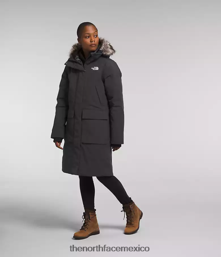The North Face ropa NFHLJL1314 gris asfalto mujer parka ártica premium