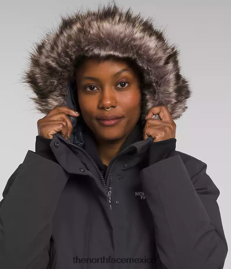 The North Face ropa NFHLJL1314 gris asfalto mujer parka ártica premium