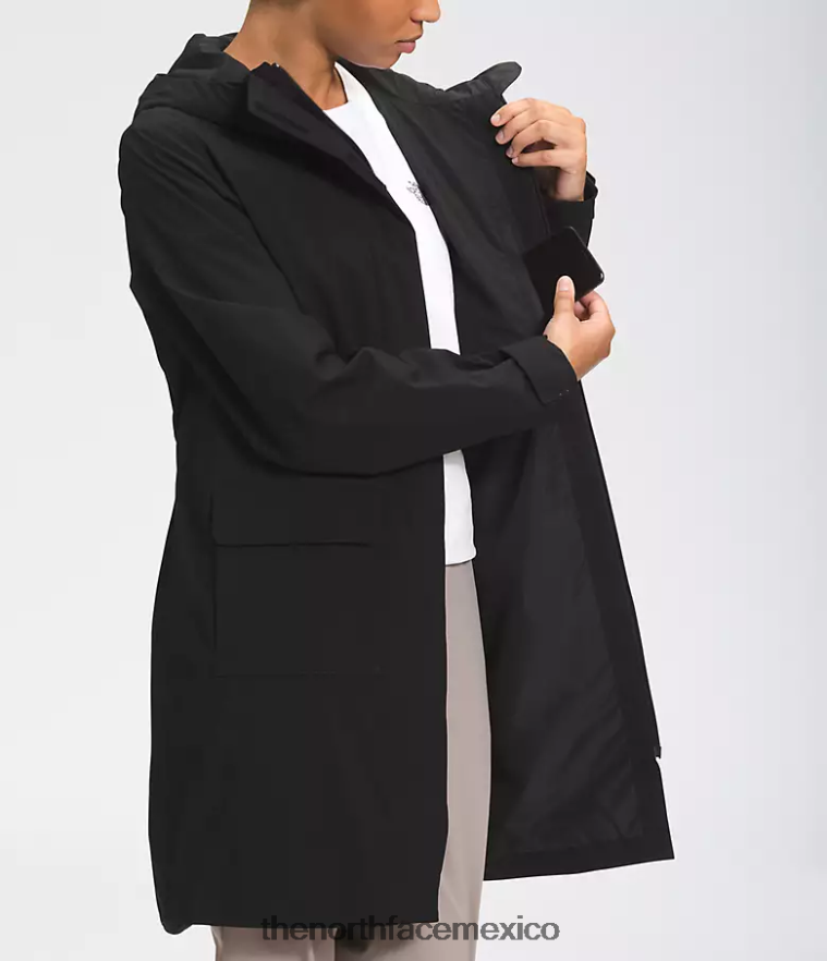 The North Face ropa NFHLJL152 negro mujer Parka Lluvia City Breeze II