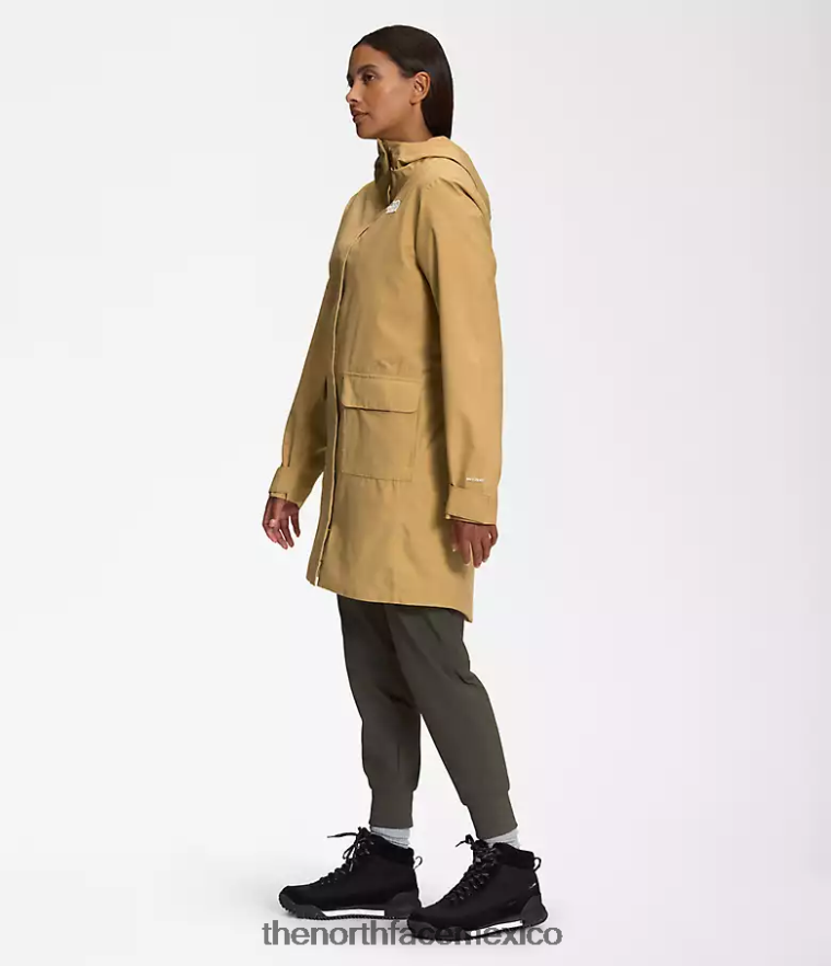 The North Face ropa NFHLJL154 bronceado antílope mujer Parka Lluvia City Breeze II