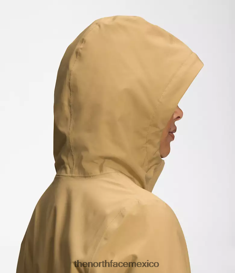 The North Face ropa NFHLJL154 bronceado antílope mujer Parka Lluvia City Breeze II