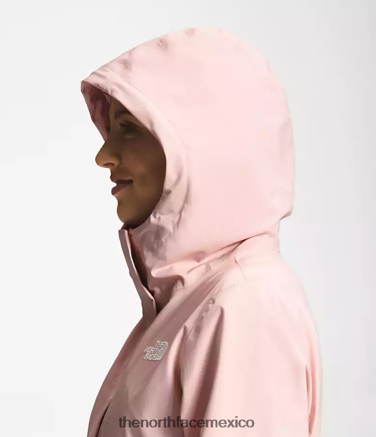The North Face ropa NFHLJL155 musgo rosa mujer Parka Lluvia City Breeze II