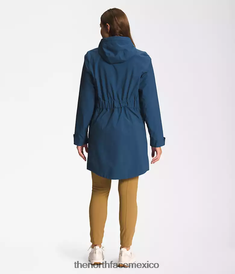 The North Face ropa NFHLJL156 azul sombreado mujer Parka Lluvia City Breeze II