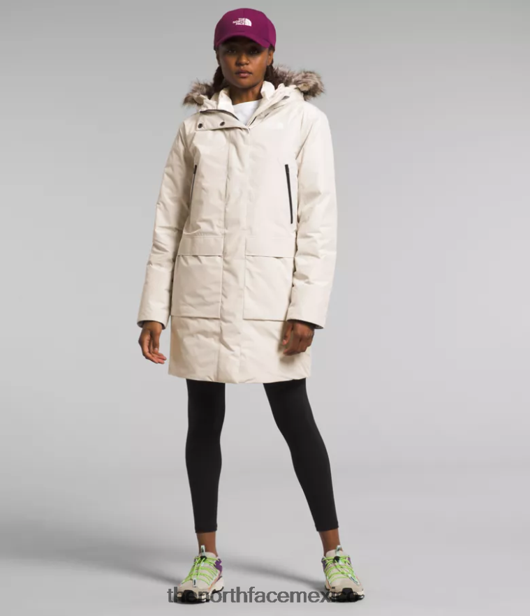 The North Face ropa NFHLJL234 gardenia blanca mujer parka ártica gtx