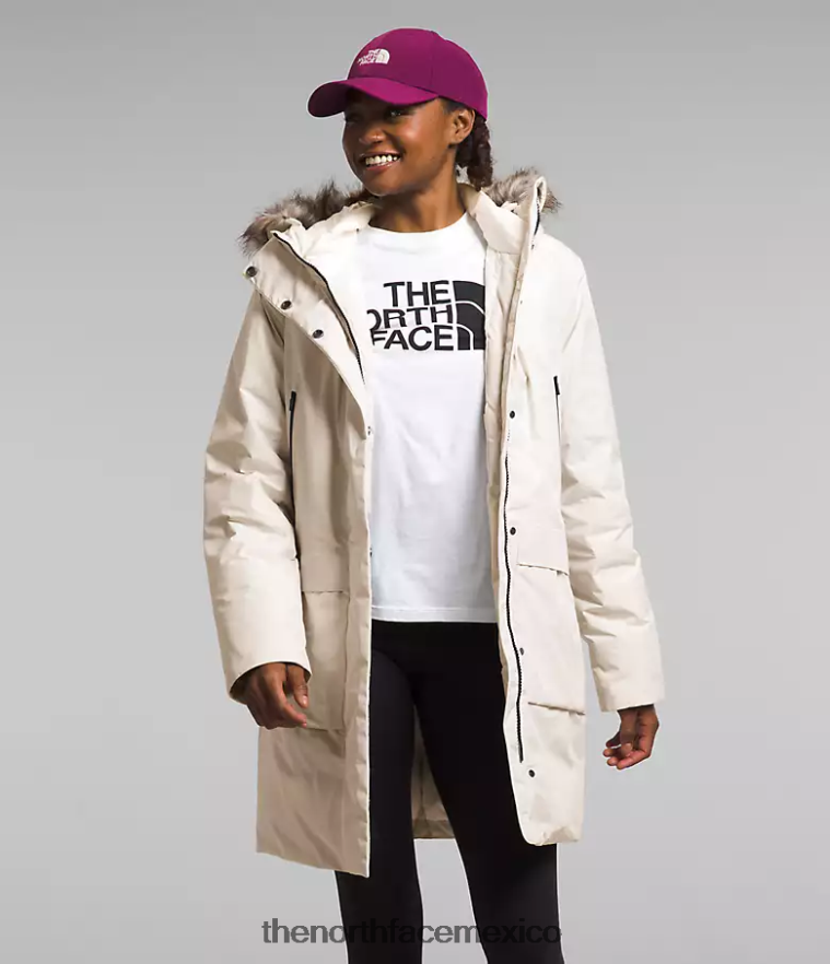 The North Face ropa NFHLJL234 gardenia blanca mujer parka ártica gtx