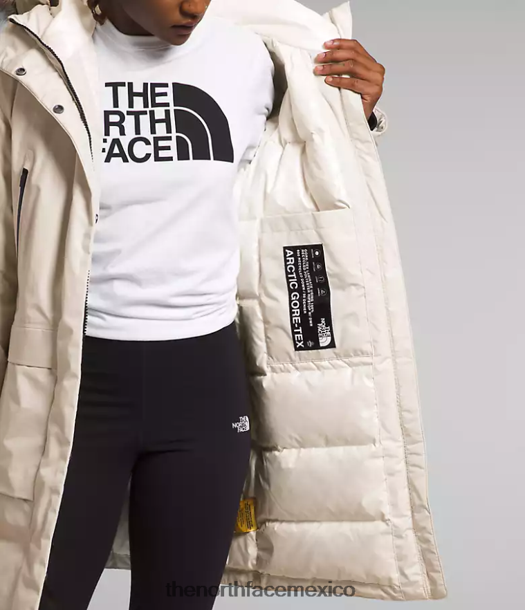 The North Face ropa NFHLJL234 gardenia blanca mujer parka ártica gtx
