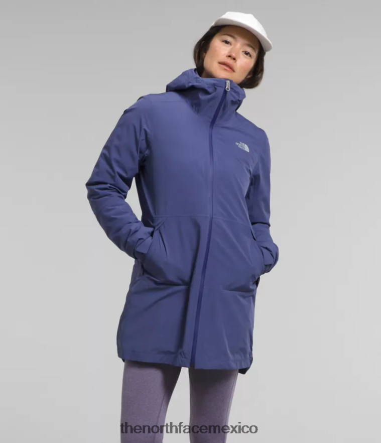 The North Face ropa NFHLJL374 cueva azul mujer parka termoball eco triclimate
