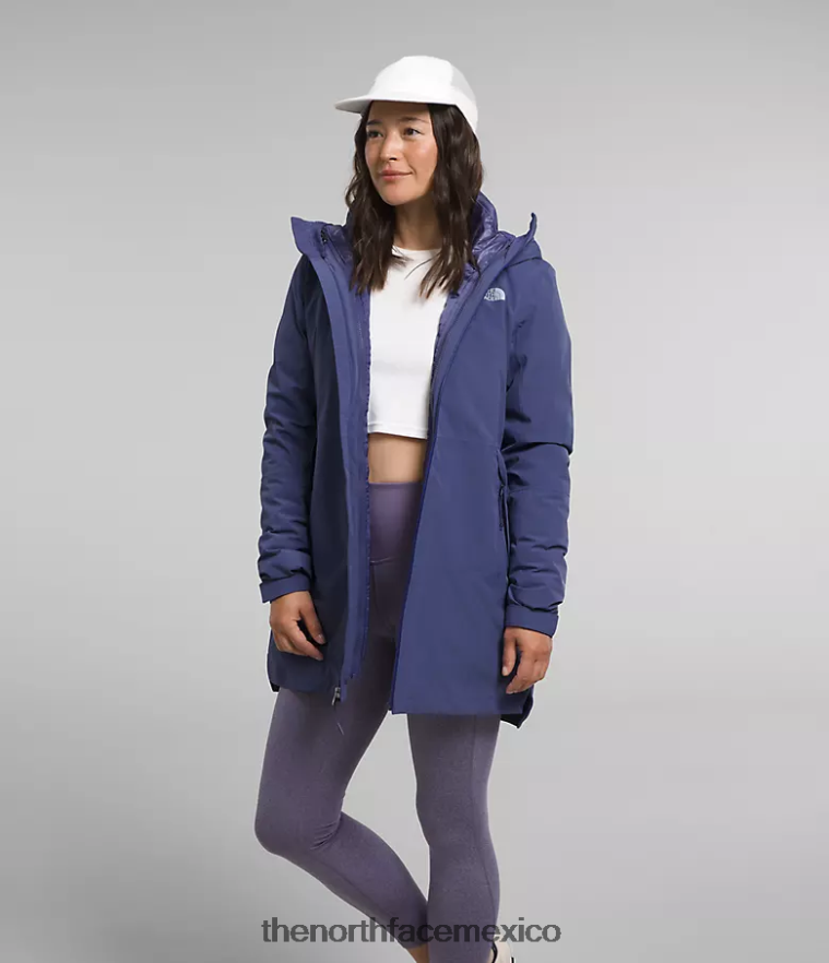 The North Face ropa NFHLJL374 cueva azul mujer parka termoball eco triclimate
