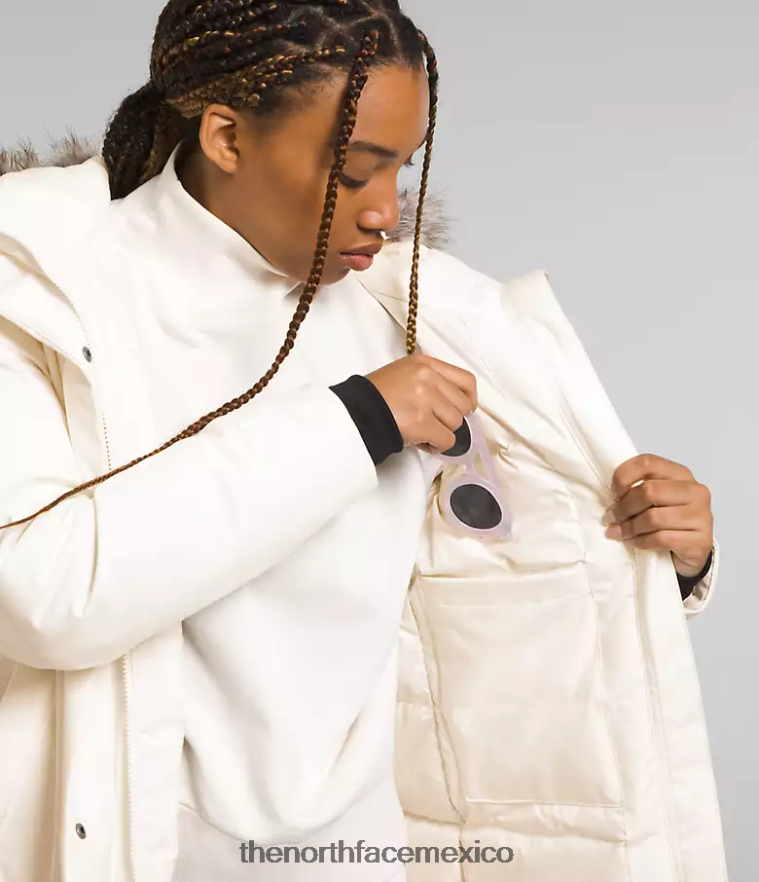 The North Face ropa NFHLJL507 gardenia blanca mujer parka ártica