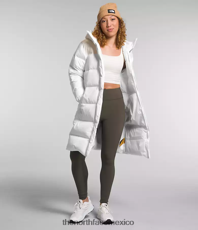 The North Face ropa NFHLJL563 tnf blanco/gardenia blanco mujer parka nuptse