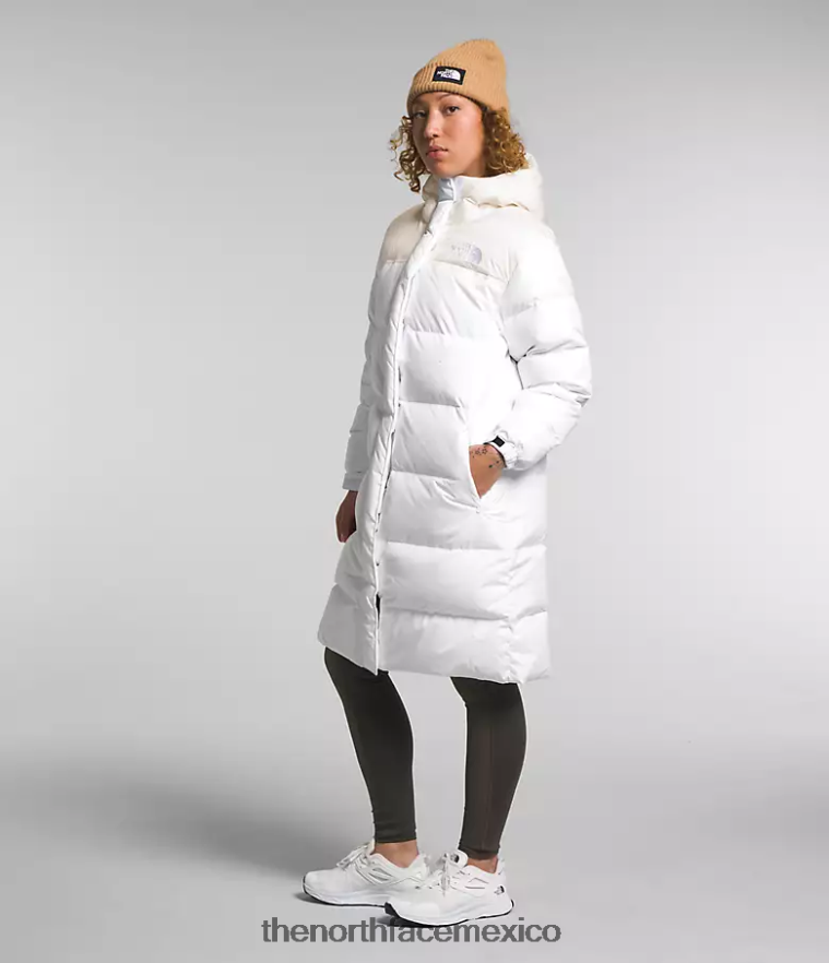 The North Face ropa NFHLJL563 tnf blanco/gardenia blanco mujer parka nuptse