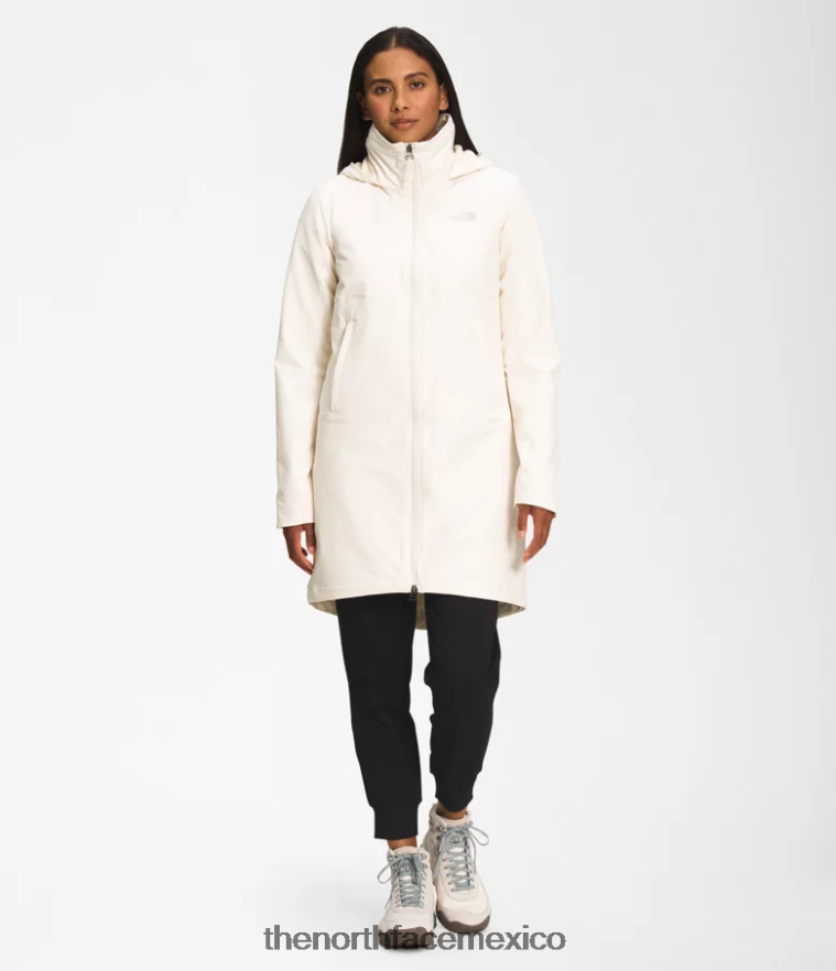 The North Face ropa NFHLJL896 gardenia blanca mujer shelbe raschel parka larga con capucha
