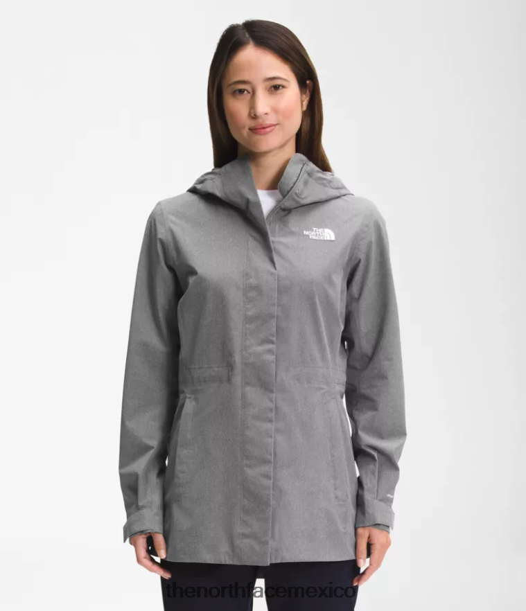 The North Face ropa NFHLJL1227 tnf gris medio jaspeado mujer chaqueta impermeable City Breeze