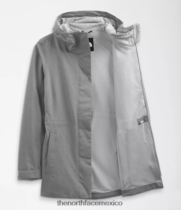 The North Face ropa NFHLJL1227 tnf gris medio jaspeado mujer chaqueta impermeable City Breeze